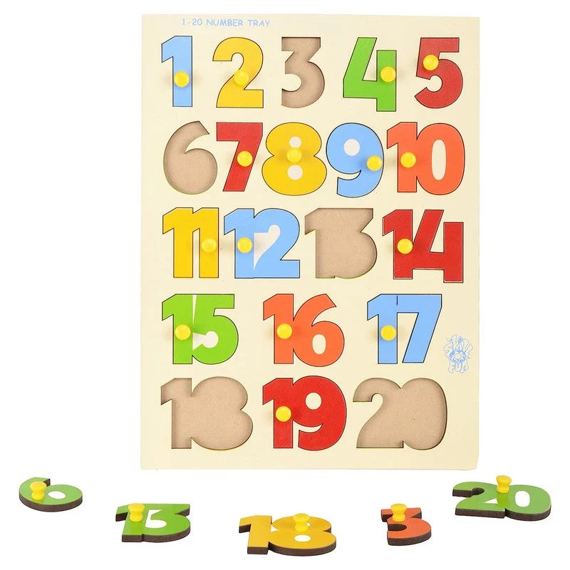 Digital Plaything for snowy days-Number 1-20 Shape Tray