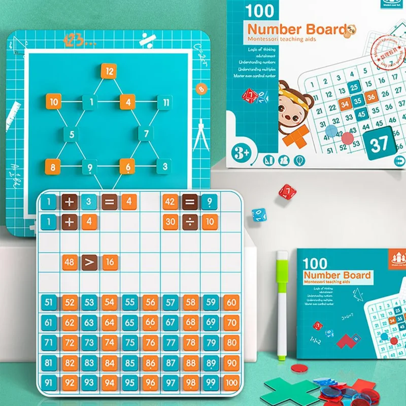 Digital Plaything for birthday fun-100 Numbers Board Teaching Aid