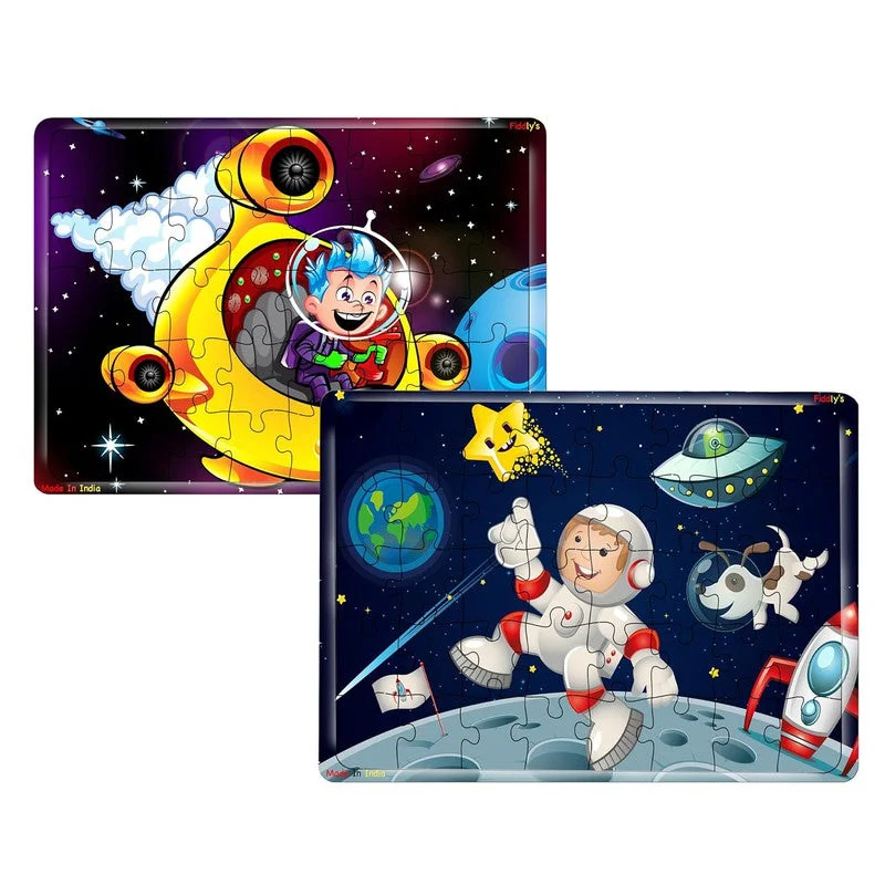 Wooden Puzzle for floral fun-40 Pcs Paperless Wooden Jigsaw Puzzle  (Space Hero & Astronaut)