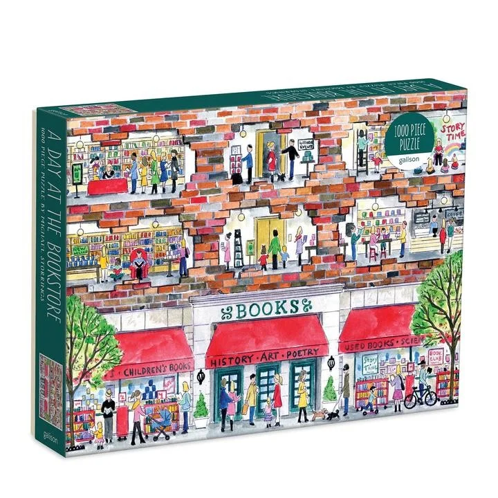 A Day at the Bookstore by Michael Storrings 1000 Piece Jigsaw Puzzle