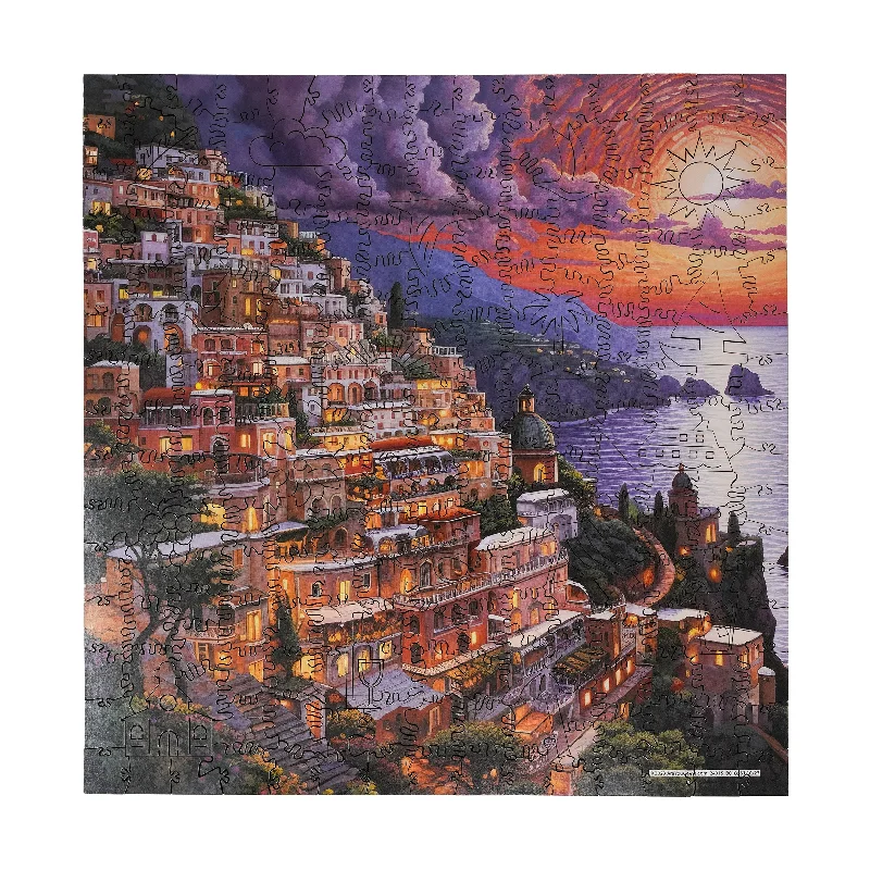 Wooden Puzzle for barnyard joy-Wooden Jigsaw Puzzle - Ocean View Sunset: 237 Pcs