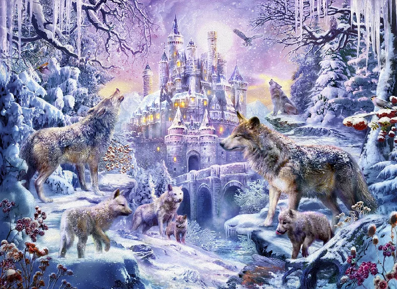 Castle Wolves 500 Piece Jigsaw Puzzle