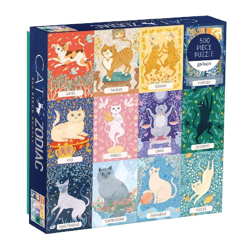 Cat Zodiac 500 Piece Jigsaw Puzzle