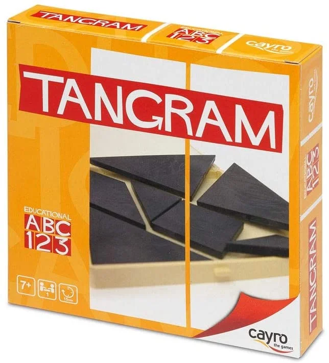 Wooden Puzzle for teen tasks-Cayro - Tangram in a Plastic Box - Reasoning and Creativity Game - Board Game - Development of Cognitive Skills and Multiple Intelligence - Board Game (123)