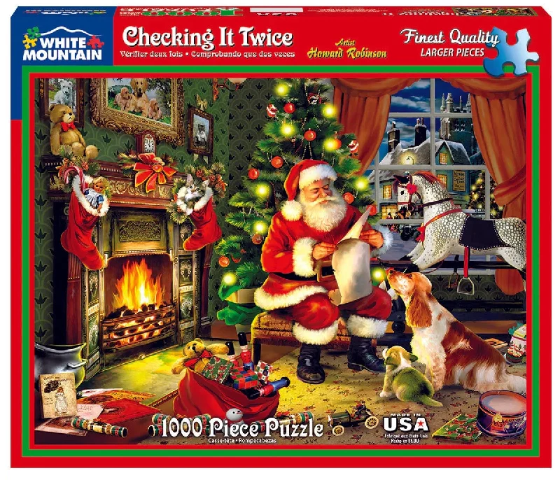 Checking It Twice 1000 Piece Jigsaw Puzzle