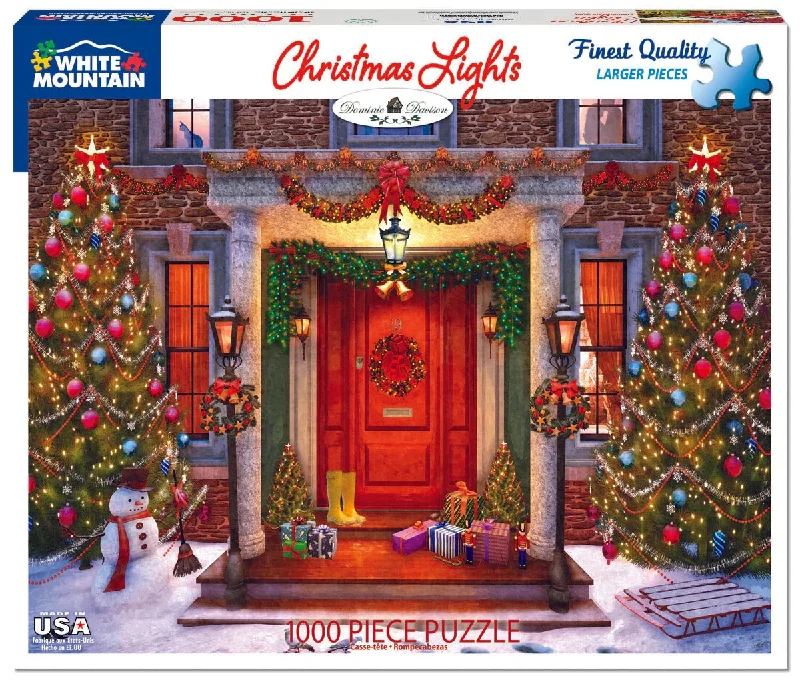 Christmas Lights 1000 Piece Jigsaw Puzzle