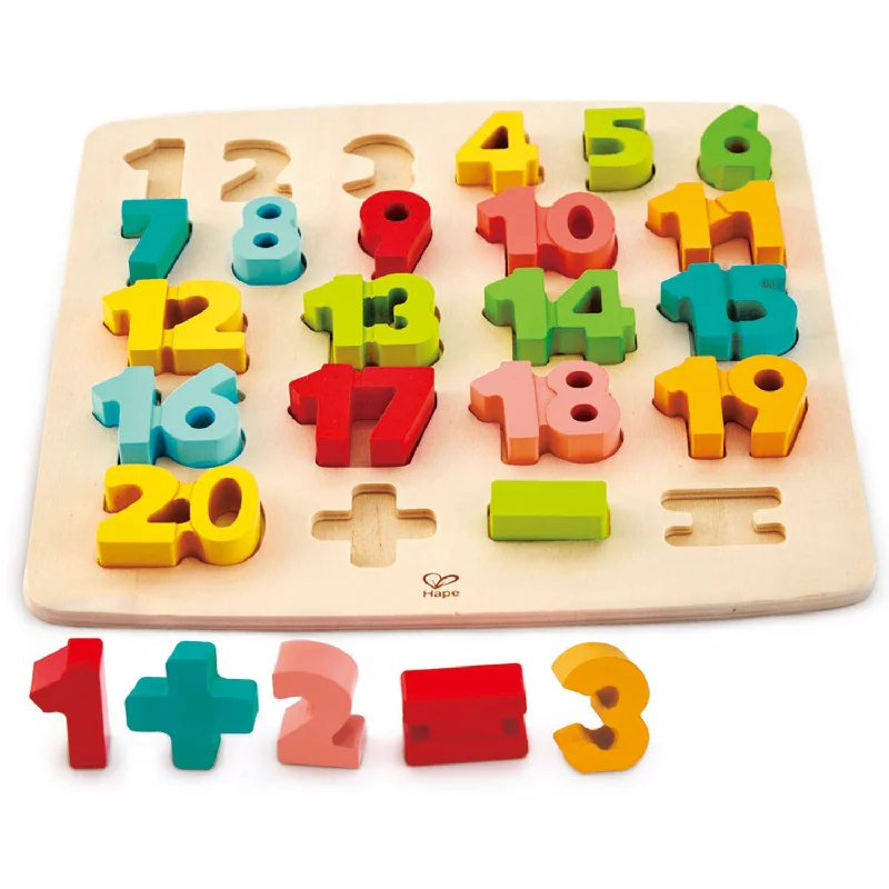 Digital Plaything for picnic games-Chunky Number Puzzle Hape