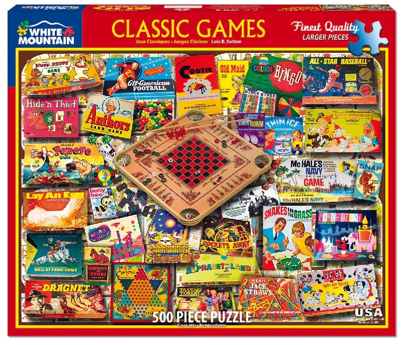 Classic Games 500 Piece Jigsaw Puzzle