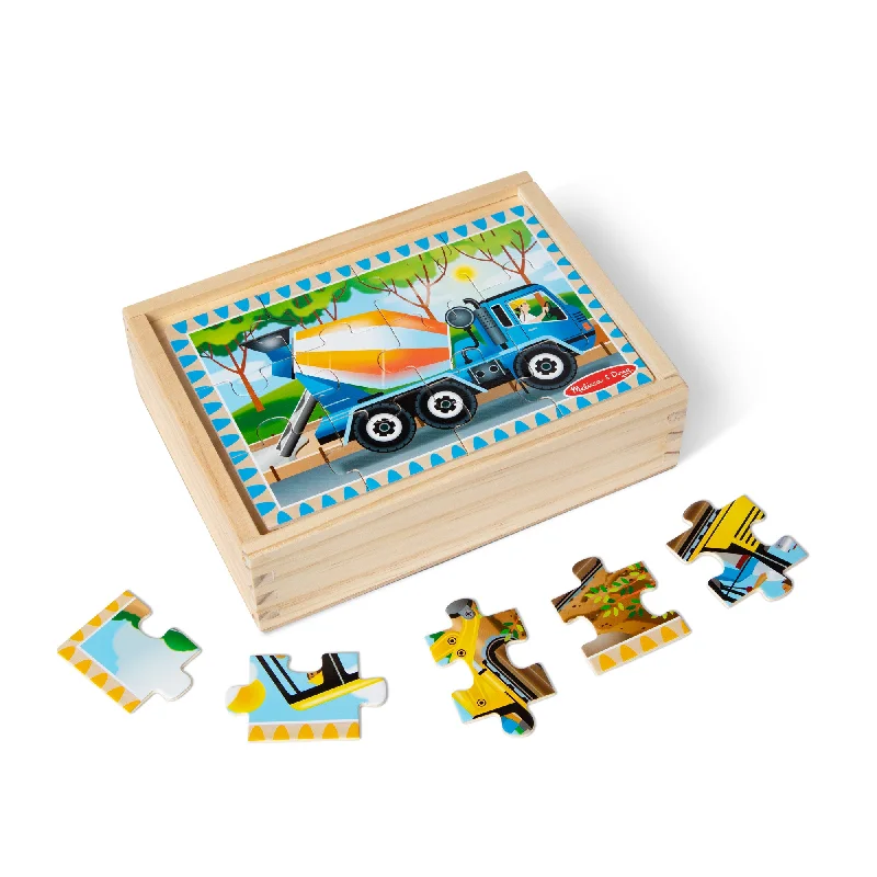 Wooden Puzzle for wet fun-Wooden Jigsaw Puzzles in a Box - Construction