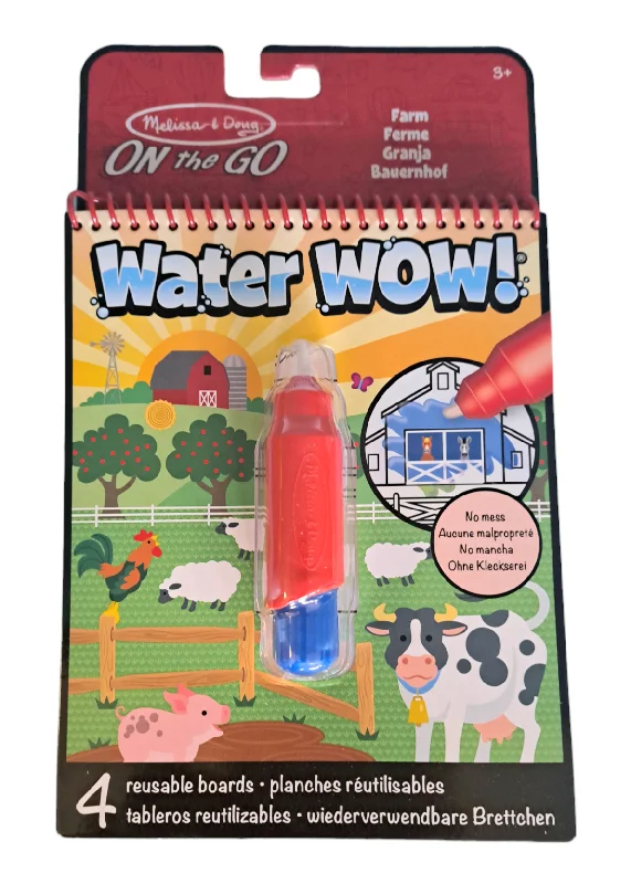 Wooden Puzzle for class tools-On The Go Water Wow Farm Animals