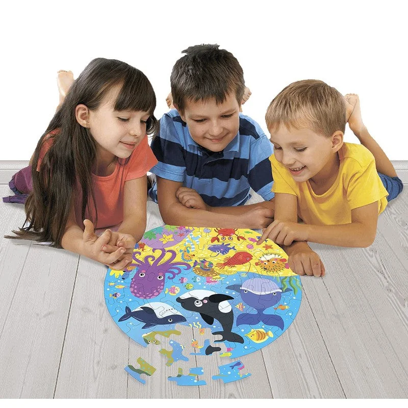 Wooden Puzzle for sandy scenes-Creative Wooden Jigsaw Puzzle - 66 Pcs - Sea World