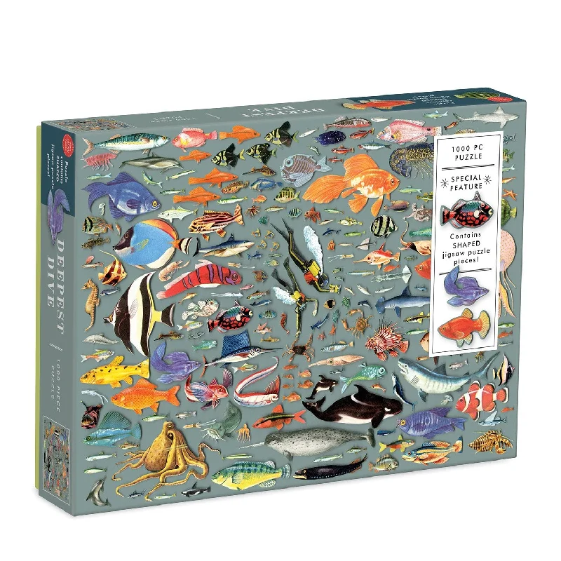 Deepest Dive 1000 Piece Jigsaw Puzzle with Shaped Pieces