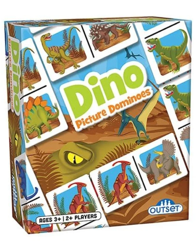 Digital Plaything for jungle quests-Dinosaur Picture Dominoes