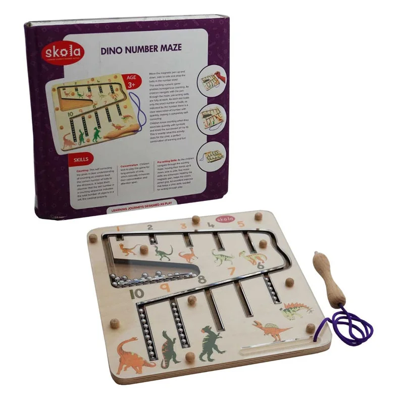 Digital Plaything for long playtime-Dinosaur Number Maze Game