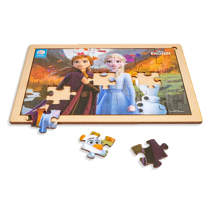 Wooden Puzzle for wild art-Disney Frozen Wooden Jigsaw puzzle 35 pieces