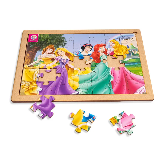 Wooden Puzzle for scaly art-Disney Princess Wooden Jigsaw puzzle 35 pieces