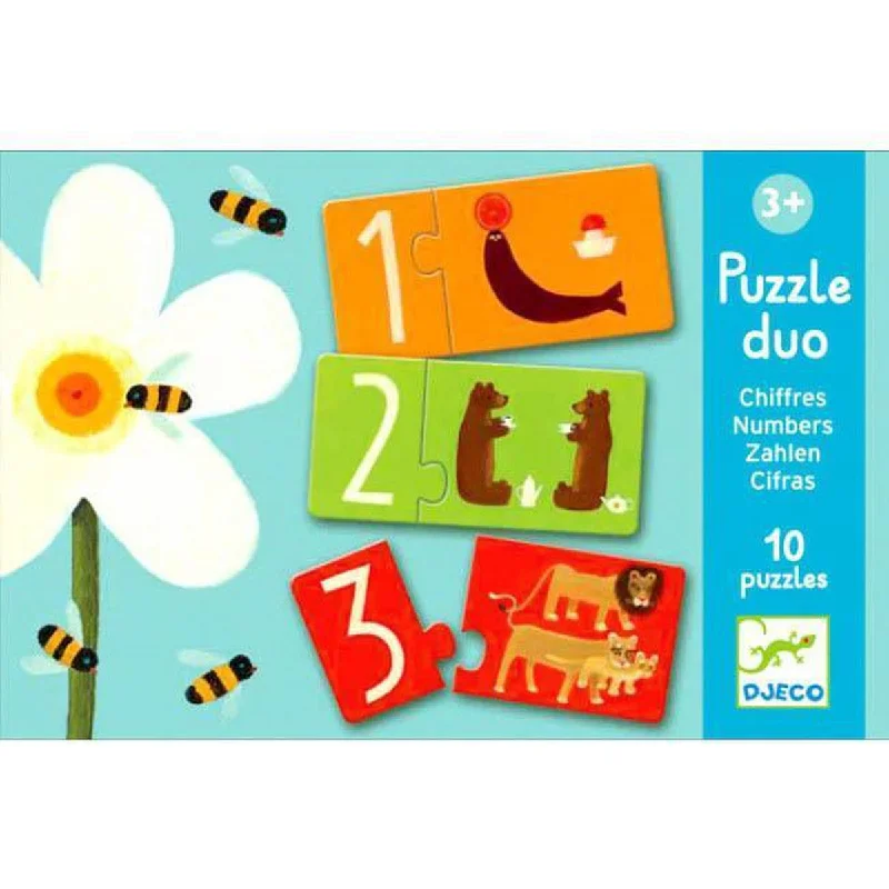 Digital Plaything for Christmas fun-Djeco puzzle duo - numbers