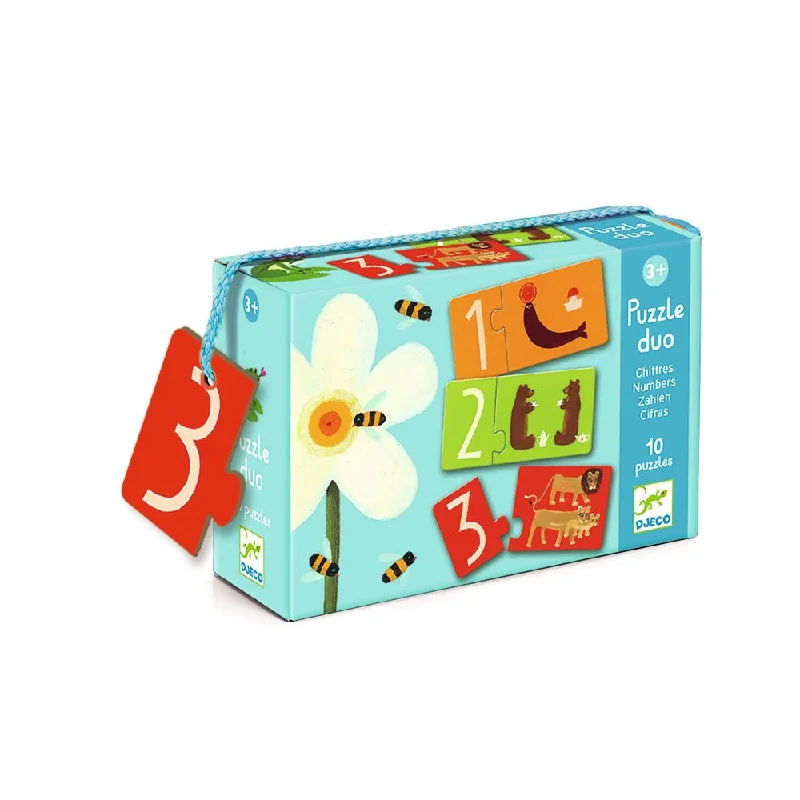 Digital Plaything for living rooms-Djeco Puzzle duo / Numbers