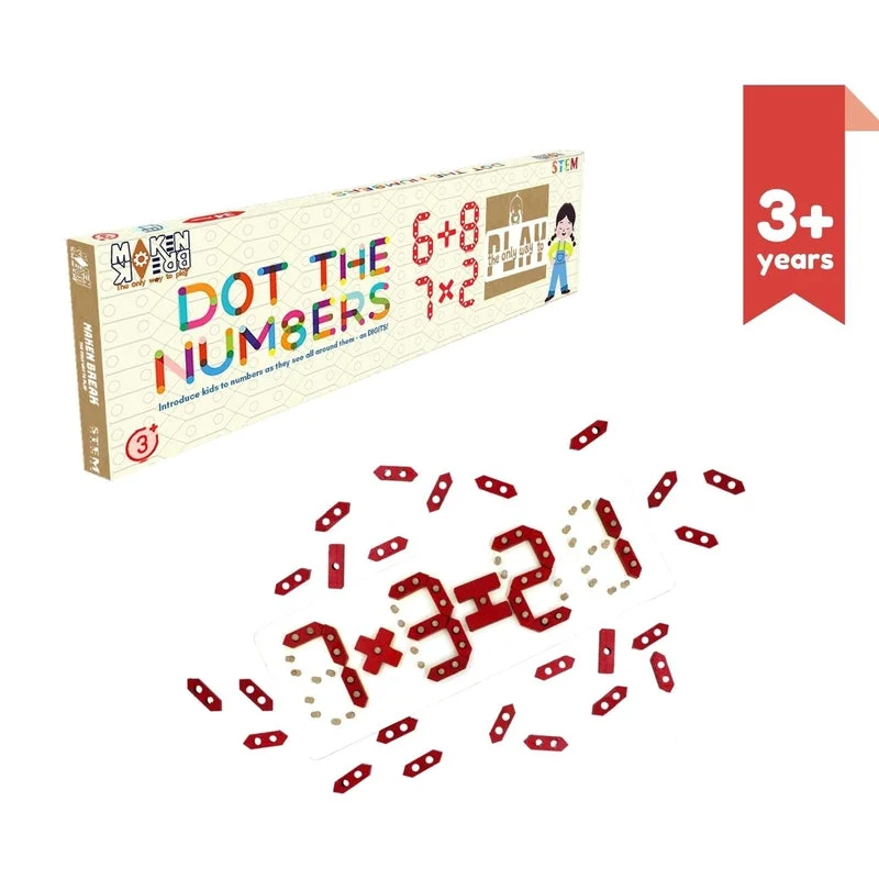 Digital Plaything for multiplayer fun-STEM Dot the Numbers Math Puzzle