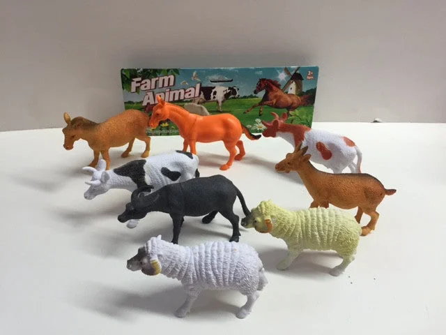 Wooden Puzzle for work fun-Farm Animals Large x 7