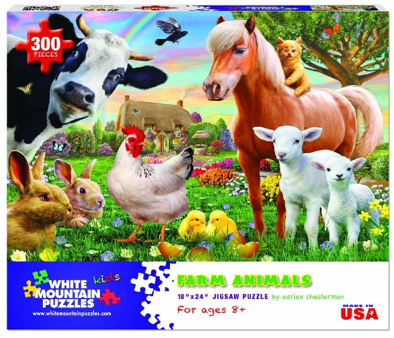 Wooden Puzzle for terrace joy-Farm Animals Puzzle 300 Pce