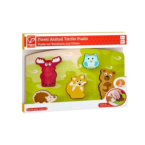 Digital Plaything for camping fun-Forest Animal Tactile Puzzle Hape