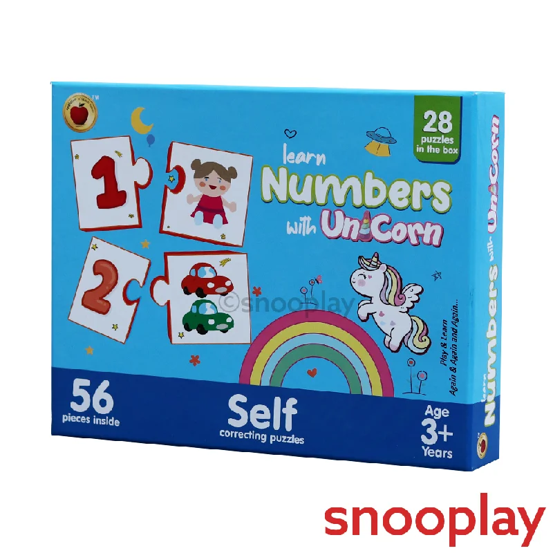 Digital Plaything for seasonal fun-Fun n Learn Number with Unicorn Puzzle - 56 PCS