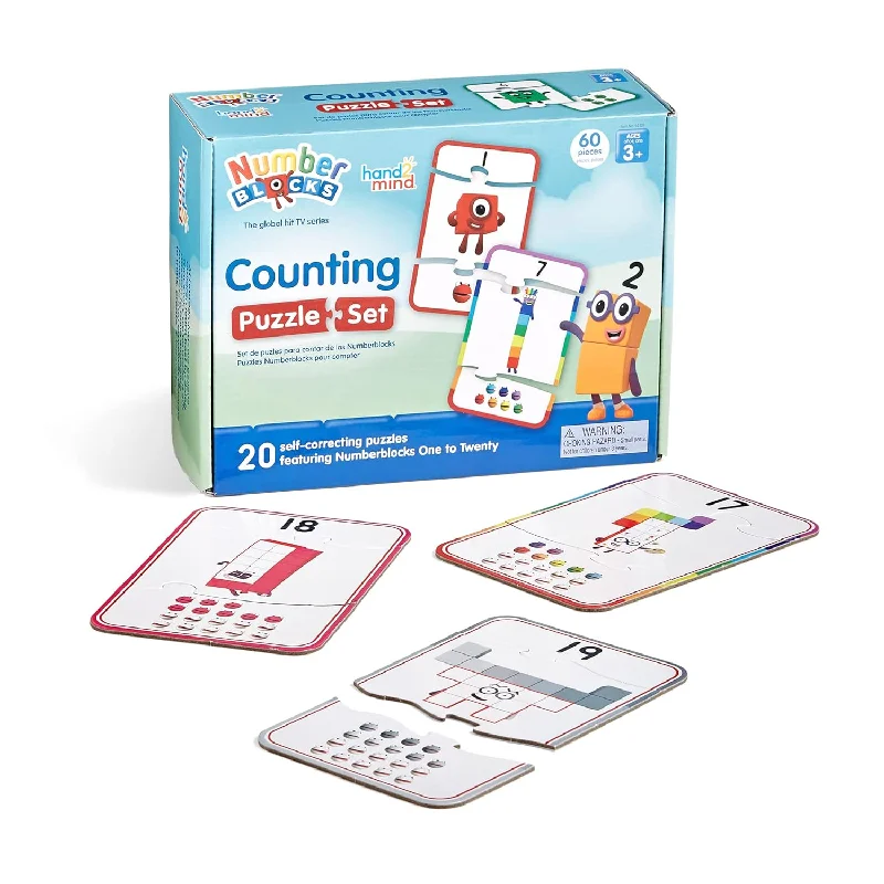 Digital Plaything for teen hangouts-hand2mind Numberblocks Counting Puzzle Set, Number Puzzle, Counting Games f