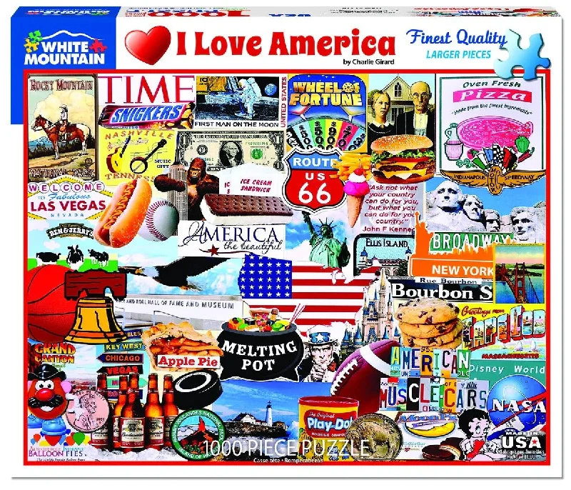 I Love America 1000 Piece Jigsaw Puzzle