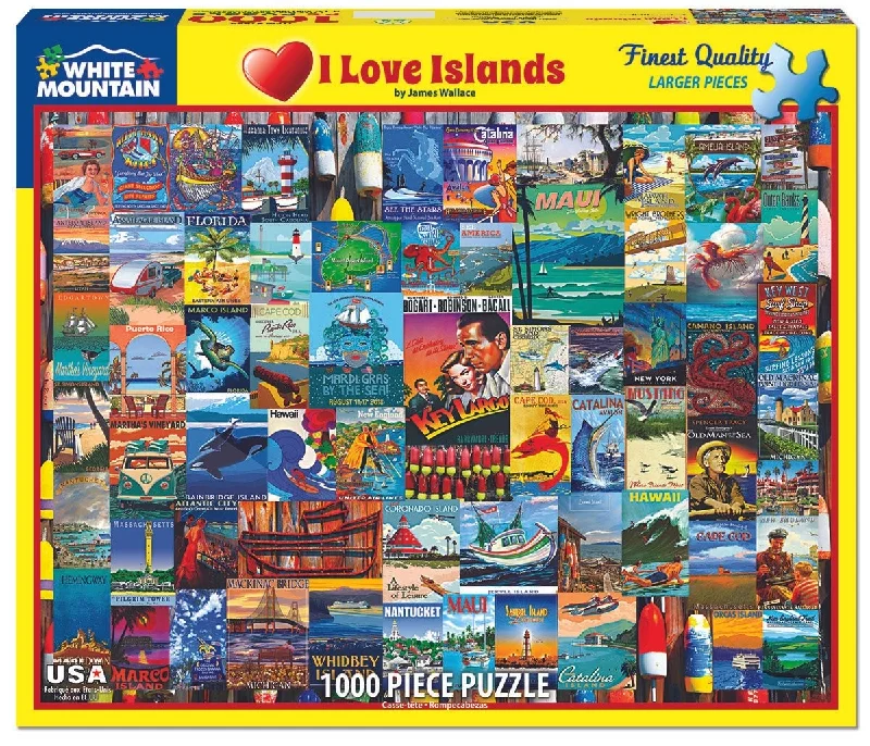 I Love Islands 1000 Piece Jigsaw Puzzle