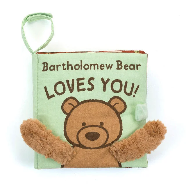 Interactive Books for zoo visits-*NEW* Jellycat 'Bartholomew Bear Loves You' Soft Book