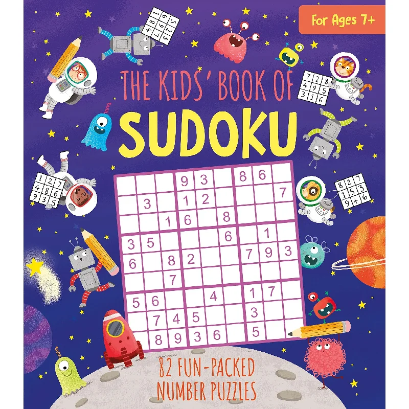 Digital Plaything for New Year cheer-the kids' book of sudoku: 82 fun-packed number puzzles