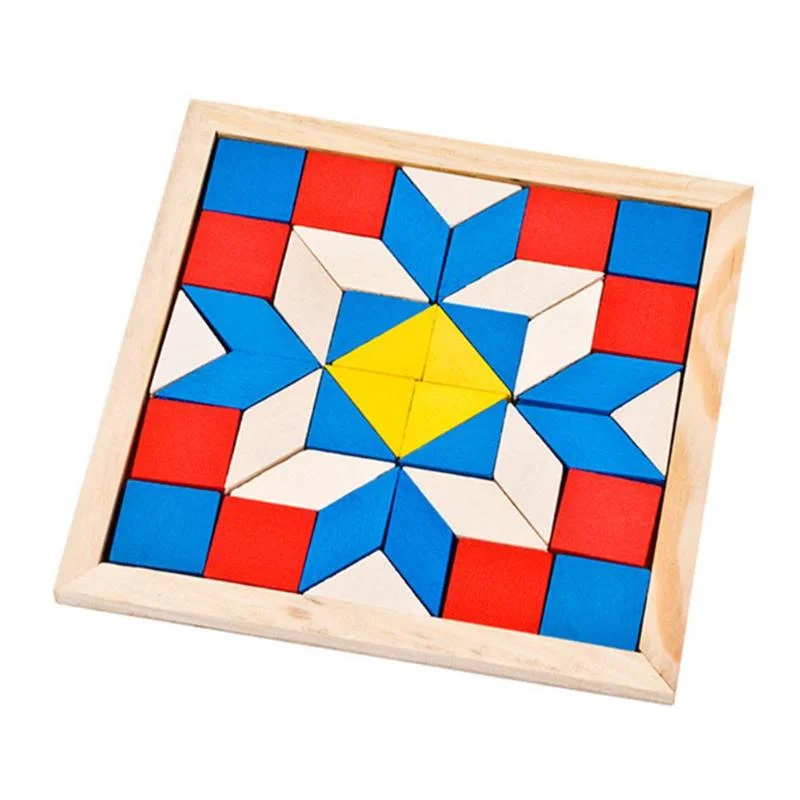 Wooden Puzzle for rest areas-Kids Puzzle Toys DIY Jigsaw Puzzle Wooden Toys Children Geometric Shape 3D Early Learning Educational Toy