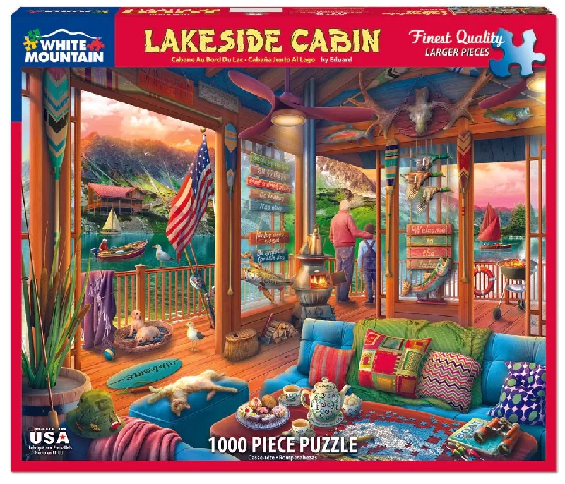 Lakeside Cabin 1000 Piece Jigsaw Puzzle