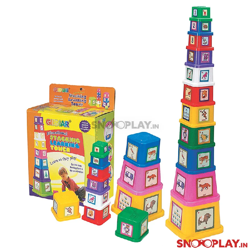 Digital Plaything for desert adventures-Learning Tower Stack (Alphabets & Numbers Blocks)