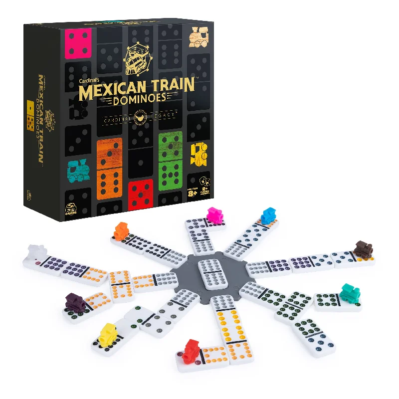 Digital Plaything for travel apps-Legacy Deluxe Mexican Train Dominoes