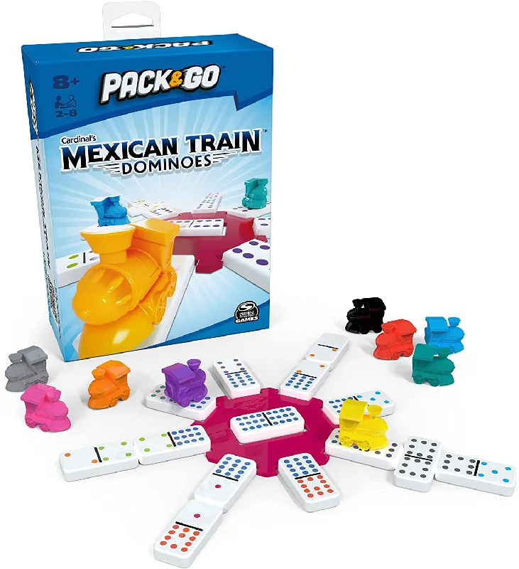 Digital Plaything for tree adventures-Mexican Train Dominoes Pack & Go Set