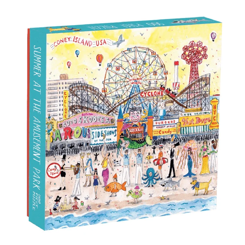 Michael Storrings Summer at the Amusement Park 500 Piece Jigsaw Puzzle