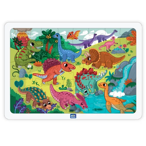 Wooden Puzzle for early skills-Dinosaurs 35 pieces wooden Jigsaw Puzzle