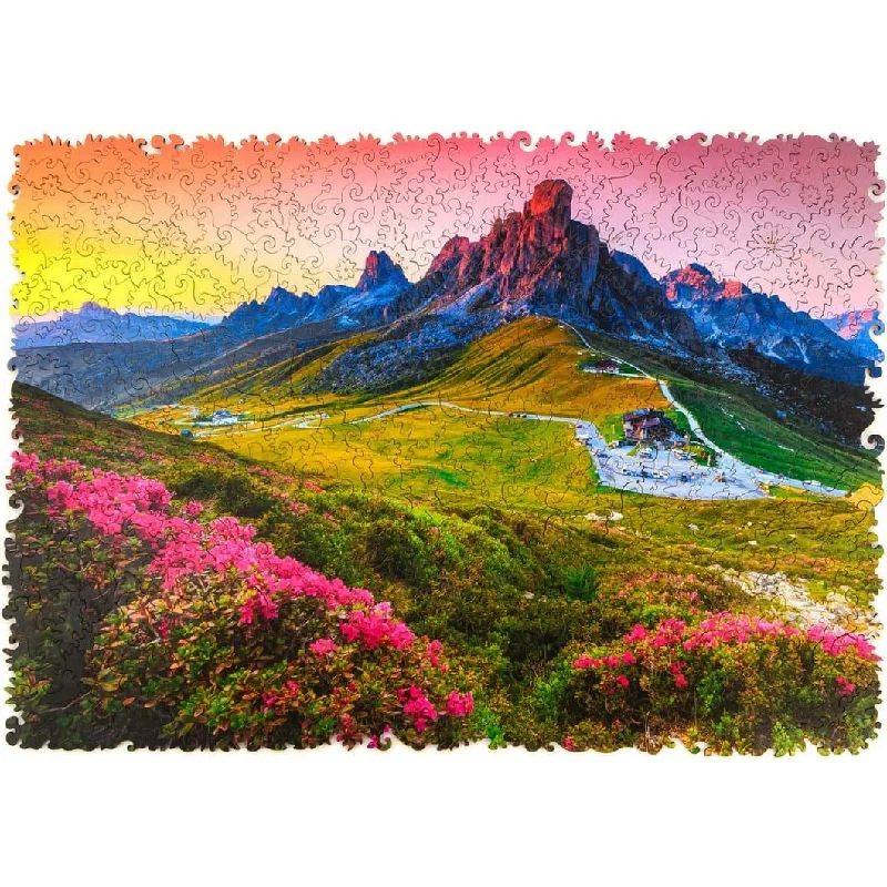 Wooden Puzzle for camp play-Mountain Wooden Jigsaw Puzzle