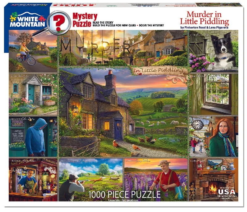 Murder in Little Piddling 1000 Piece Jigsaw Puzzle