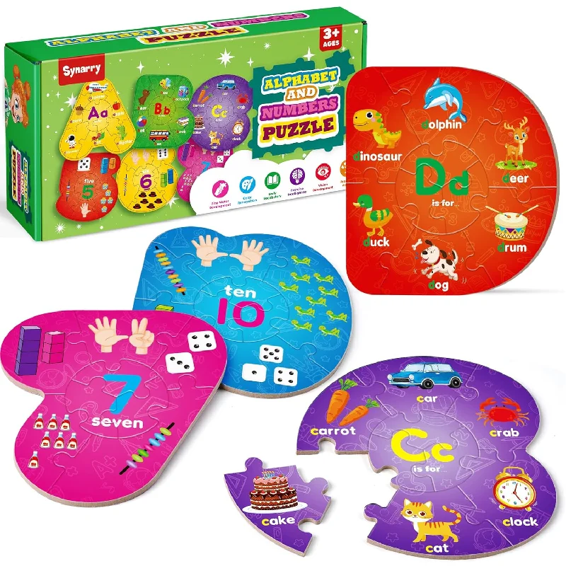 Digital Plaything for game rooms-Number And Alphabet Puzzles For Kids Ages 3 5, Abc Learning For Toddlers Ag