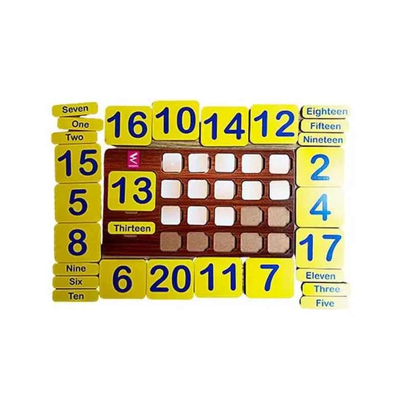 Digital Plaything for park adventures-Number Counting Puzzle Game from 1-20