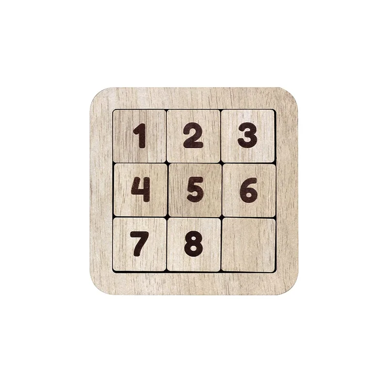 Digital Plaything for mobile devices-Number slide Puzzle (3 x 3) - (12 cm length)