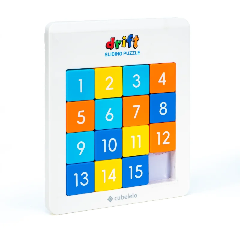 Digital Plaything for kids learning-Drift Number Sliding Puzzle 4x4 (Magnetic)