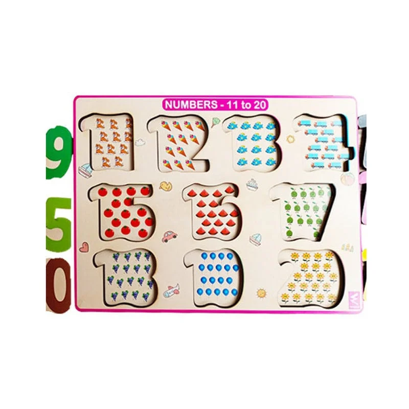 Digital Plaything for teen hangouts-Numbers 11-20 Peg Board Puzzle with counting inside tray (copy)