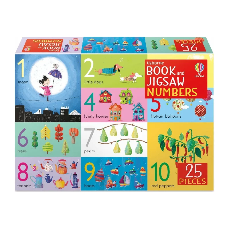 Digital Plaything for bird games-Numbers - 25 Piece Jigsaw & Book