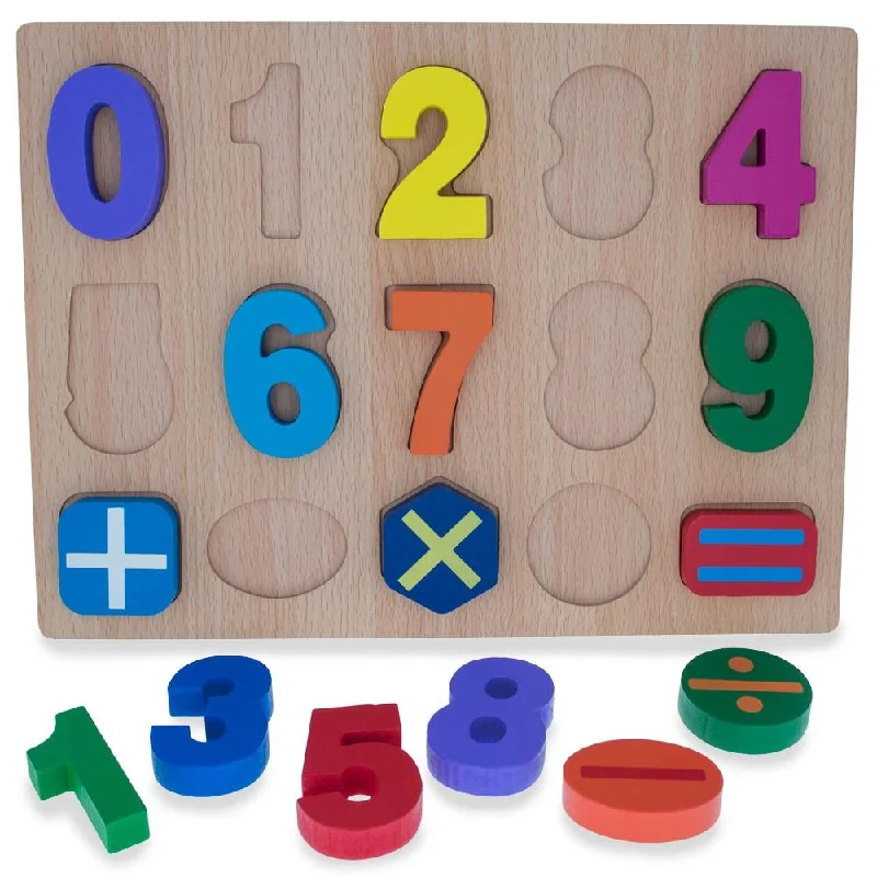 Digital Plaything for reptile challenges-Numbers & Counting Learning Wooden Blocks Puzzle