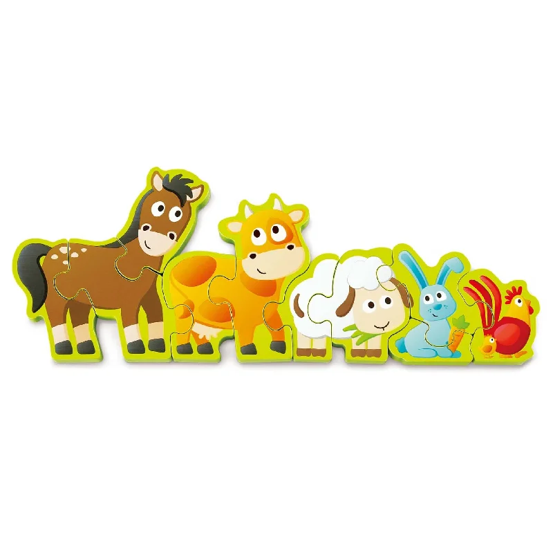 Digital Plaything for home offices-Numbers & Farm Animals Puzzle