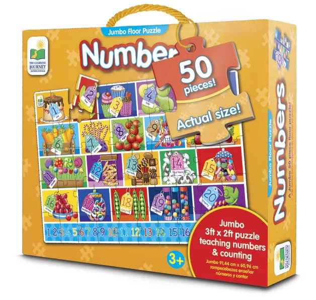 Digital Plaything for plane rides-Numbers Jumbo Floor Puzzle The Learning Journey